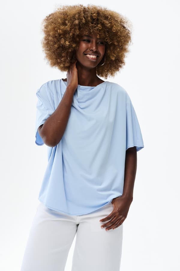 Binni Damebluse Lyseblå 44/46
