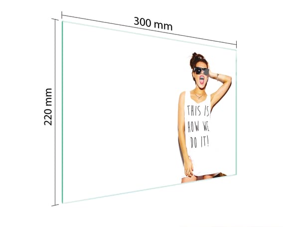 GLAS SKÆREBRÆT 30x22 KVINDE