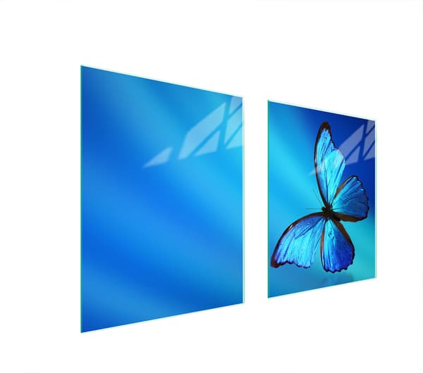 GLASSKYDDSPLÅT FÖR SPIS 85x52 BUTTERFLY