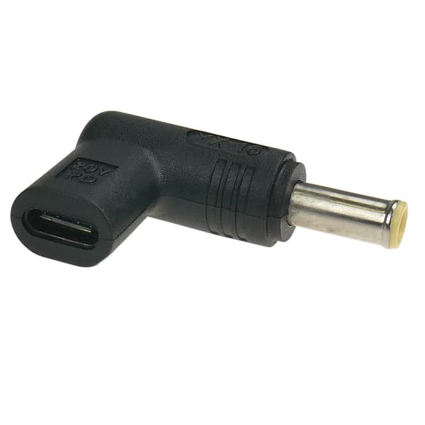 USB-C-adapter til strømforsyning af bærbar computer med 5,5x3,0 mm stiftforbindelse
