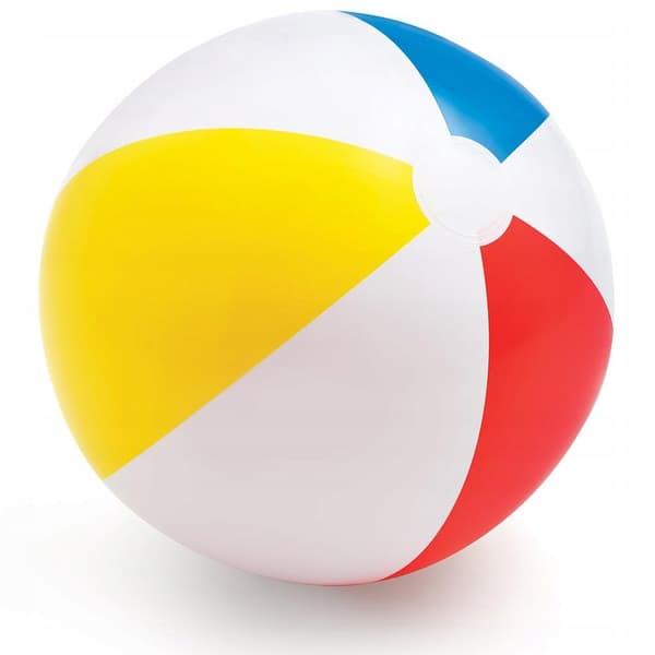 Oppustelig farverig strandbold 51 cm INTEX farverig