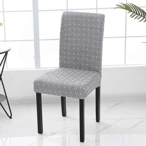 Tuolinpäällinen tummanharmaa kuvio