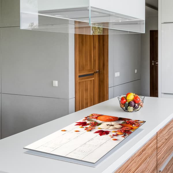 Glasskydd för spishäll 90x52 Pumpa
