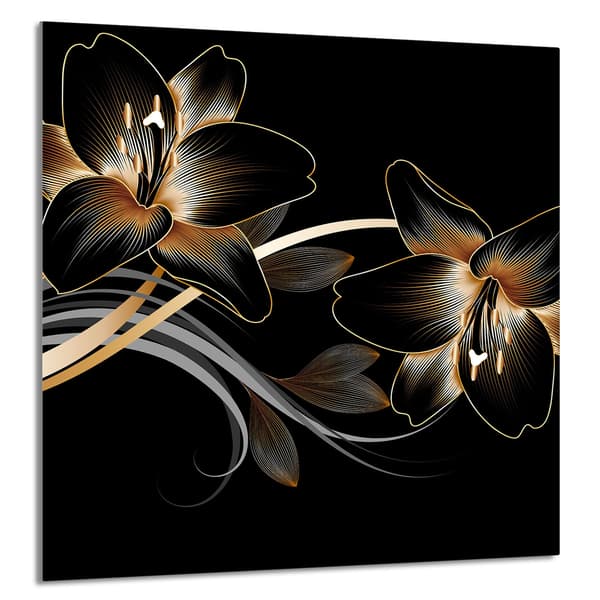 KEITTIÖN LASIPANEELI 60x65 Orchid