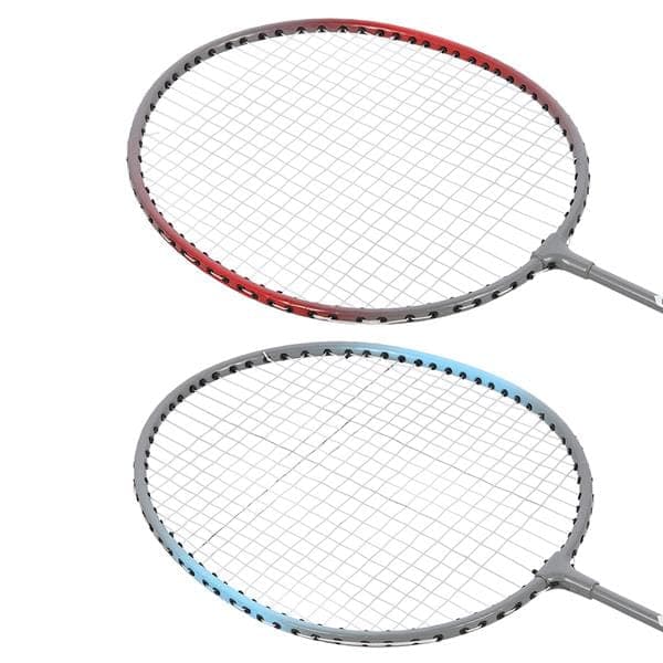 NRZ002 STÅL / BADMINTON SET 2 RACKETAR + NILS SHUTTLE