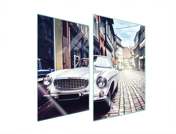 GLASBESKYTTELSESPLADE TIL KØKKEN 2x35x52 AUTO