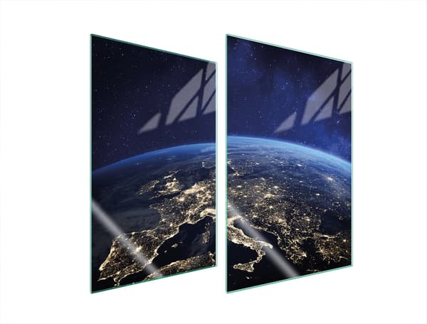 GLASBESKYTTELSESPLADE TIL KØKKEN 2x35x52 UNDERLAG