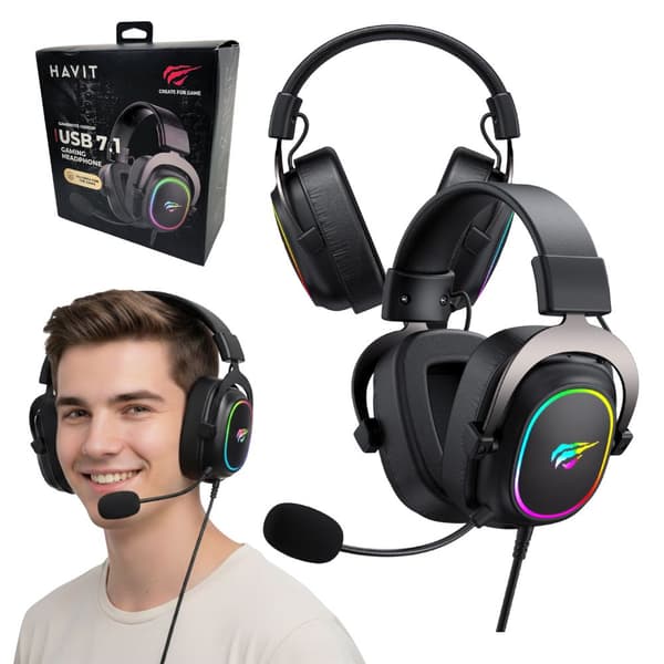 Havit H2002P Gaming-hovedtelefoner (sort)