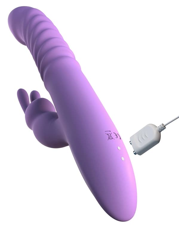 Fantasy For Her Uppvärmd Kaninvibrator med Prickar 24cm