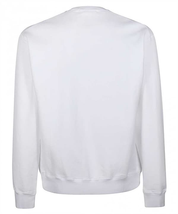 DSQUARED2 lyxig herrtröja VIT -40 - Storlek: XL