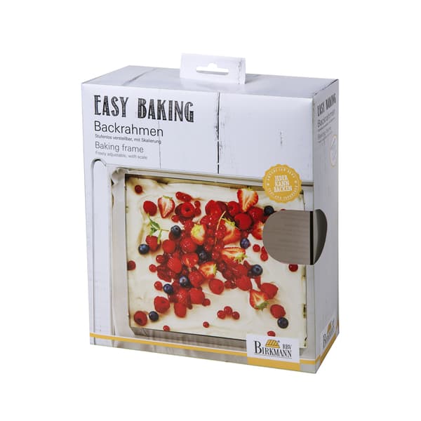 EASY BAKING rektangulär dessertkant - justerbar / Birkmann
