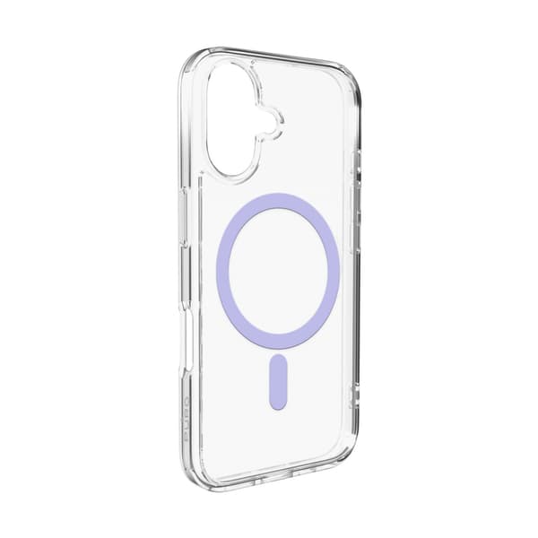 iPhone 17 Lite Mag MagSafe-etui - Gennemsigtig lyserød ring