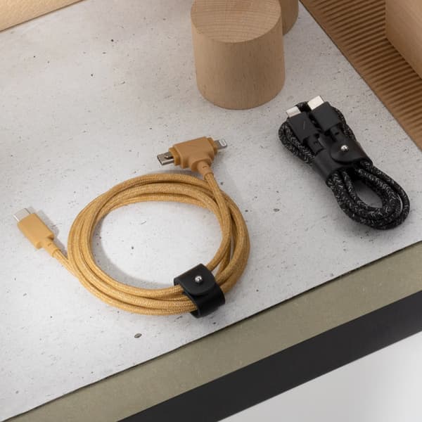 Native Union bæltekabel Duo - USB-C - USB-C / lightning-kabel, 1,5 m (kraft)