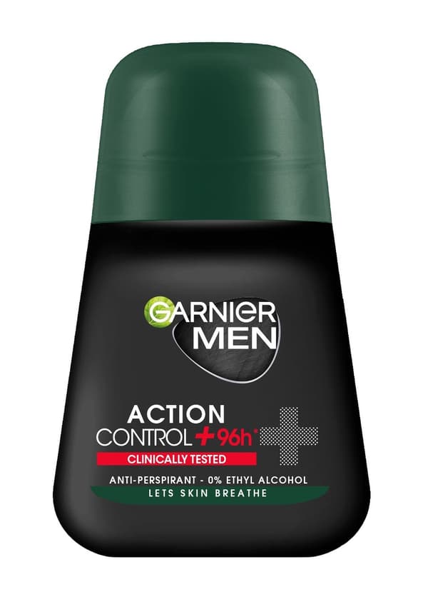 Garnier Men Roll-on Deodorant Action Control 96 timer+ Klinisk testet 50 ml