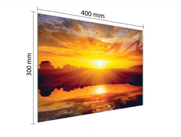 GLAS SKÆREBRÆT 40x30 SOL