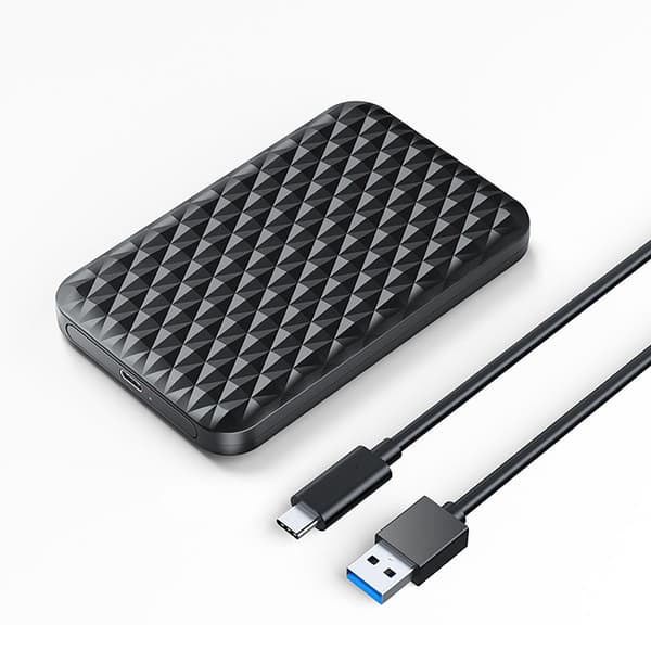 Harddiskboks 2520C3-V1 2.5'' HDD / SSD USB-C 5Gb/s - sort