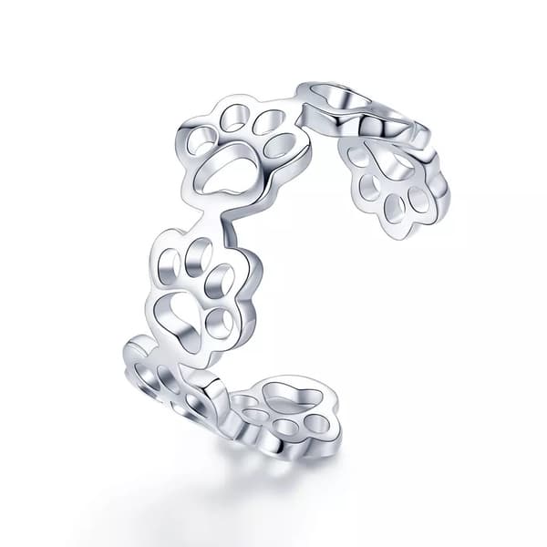 Justerbar tassring i silver S925 Silver