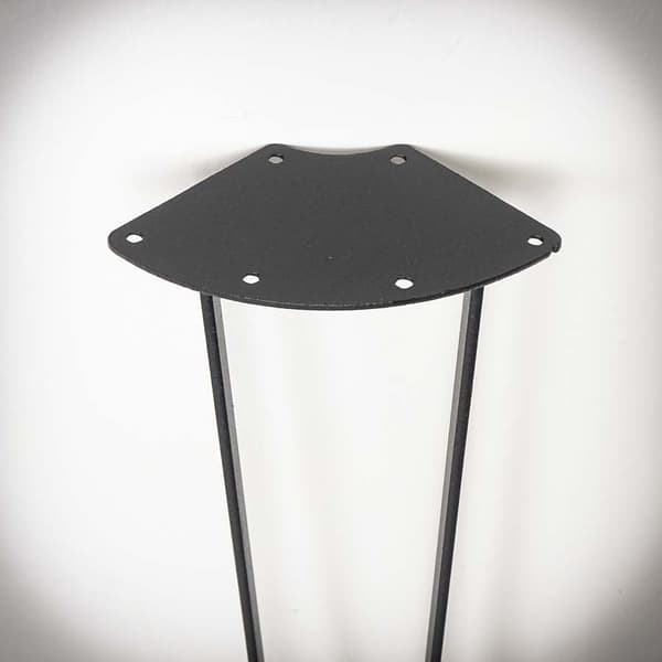 HAIRPIN-tuplapalkki, litteä, 40 cm, MUSTA