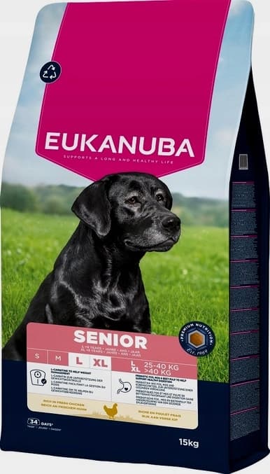 EUKANUBA SENIOR Torrfoder för hundar Kyckling 15 kg