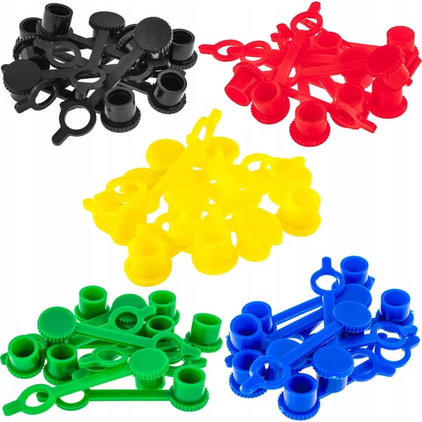 Falon-Tech smörjnippelskydd 6 mm 50 st olika färger