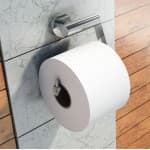 NORSK toiletpapirholder i poleret stål