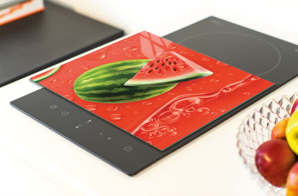 GLAS SKÄRBRÄDA 30x22 VATTENMELON