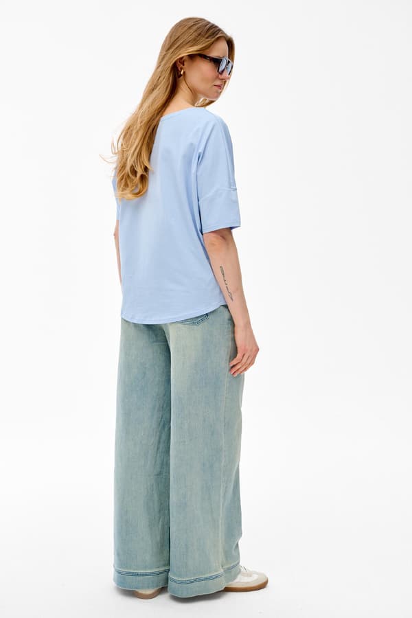 Tina Lyseblå Damebluse 44/46