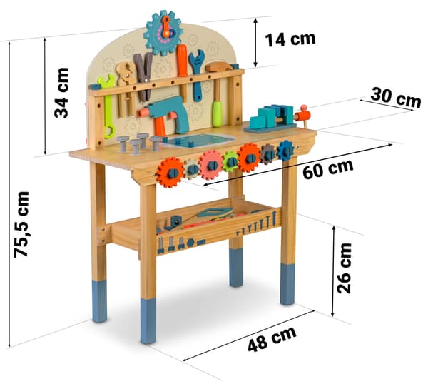 Træværktøjsværksted RK-876 Ricokids
