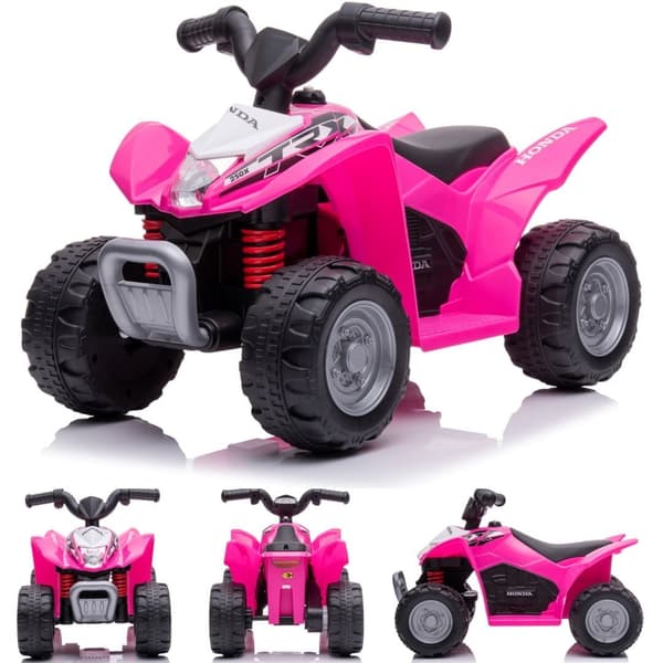 Honda TRX fyrhjuling batteridrivet rosa