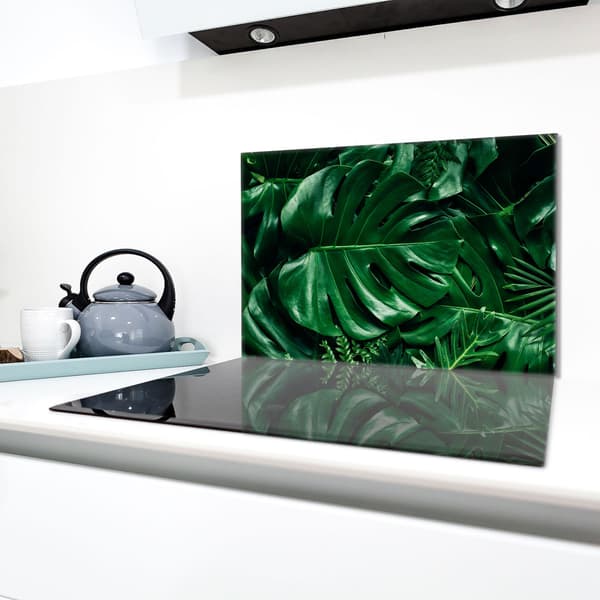 Glasskydd för spishäll 80x52 Monstera