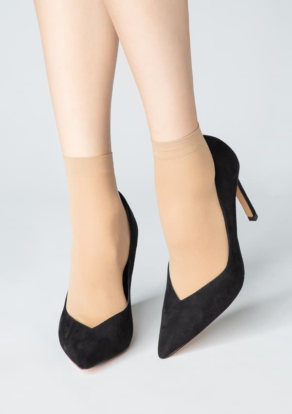Dam Micro Socks 40 Den Marilyn MICRO SOCKS "SOKS" 40 - visone 2 PAR