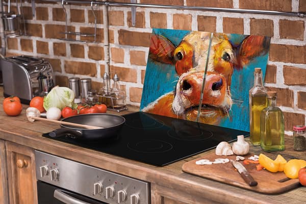 GLASSKYDDSPLÅT FÖR SPIS 75x52 COW