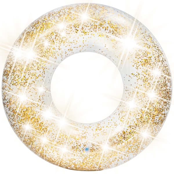 INTEX 56274 glitter badring, guld