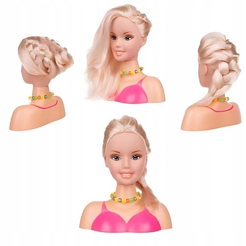 DUKKEOVER TIL STYLING, KÆMNING, HÅR, GAVE TIL EN PIGE, TILBEHØR