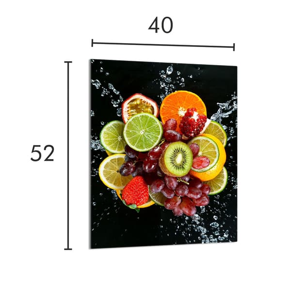 GLAS SKÄRBRÄDA 40x52 Frukt