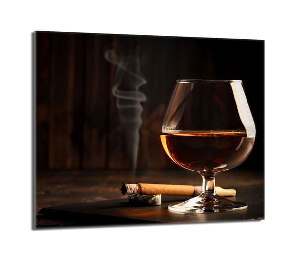 Glasskydd för spishäll 60x52 Vin