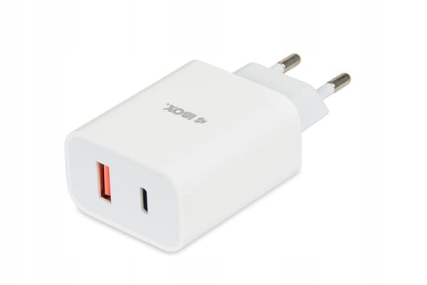 iBOX C-36 USB A+C 20W vægoplader USB-C til USB-C kabel