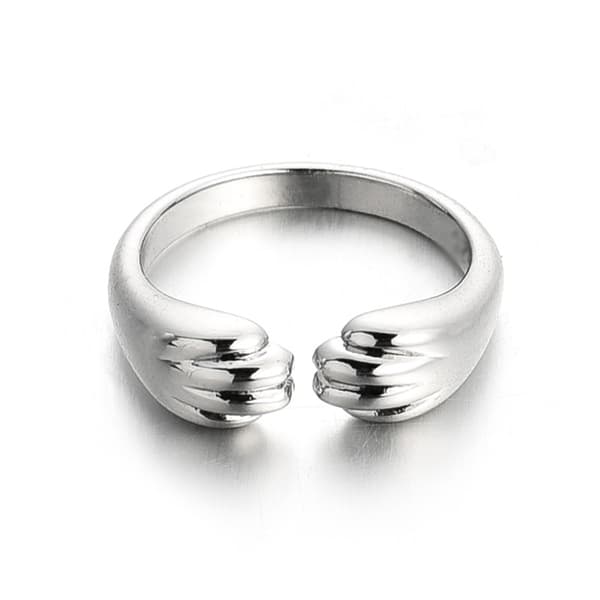 Sølv justerbar kattepote ring S925 sølv