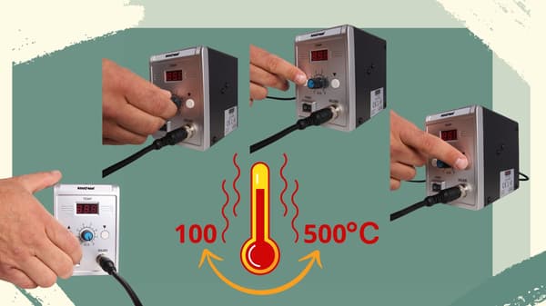 Loddestation varmluftssvejser til plast 700W