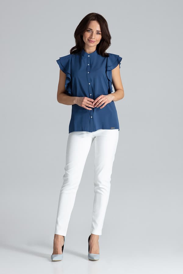 Bluse K482 Marineblå XL