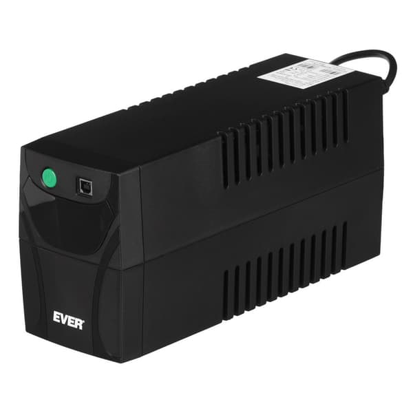 Ever Easyline 850AVR USB UPS, 0,85 kVA, sort