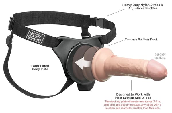 Body Dock Original Harness - Mukavat Strap-On-valjaat Pipedreamilta