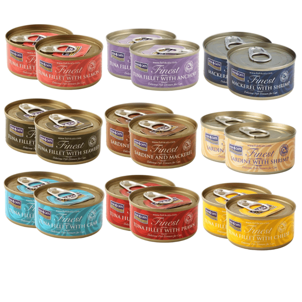 FISH4CATS Finaste filéblandning av smaker - våtfoder för katter 18x70g
