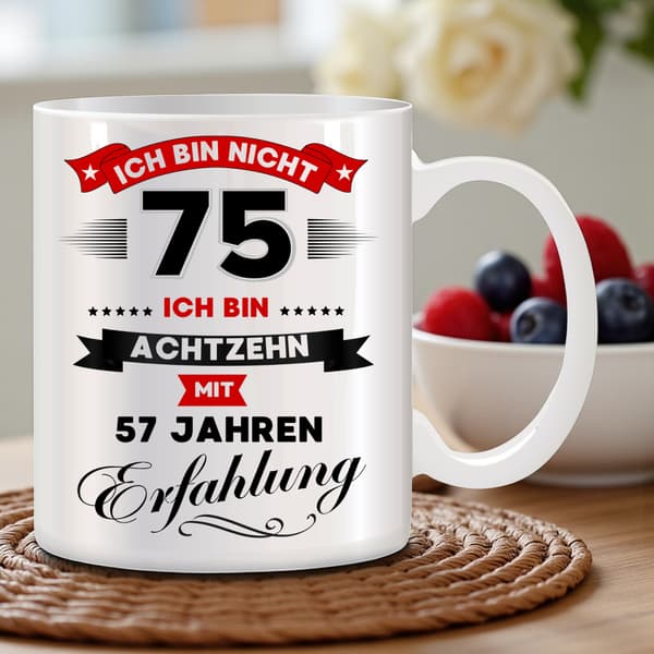 Rolig muggpresent till en 75-årsdag