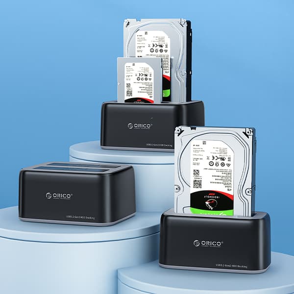 6819C3 Dockingstation til 2,5'' / 3,5'' SATA HDD / SSD - Sort