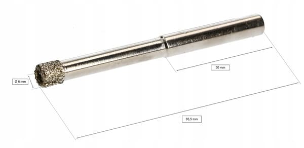 Diamantborr för stengods 6 mm