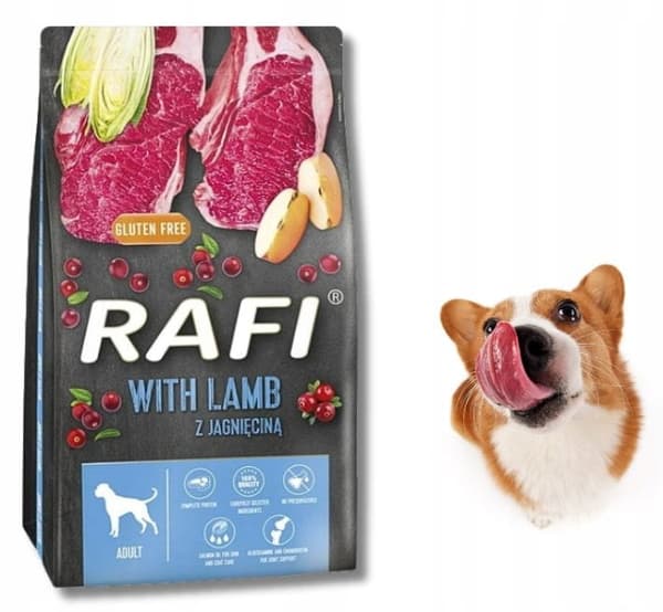 Tørfoder RAFI med lam til hund 10 kg