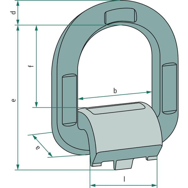 Svetsbar lastkrok 97mm 5300kg