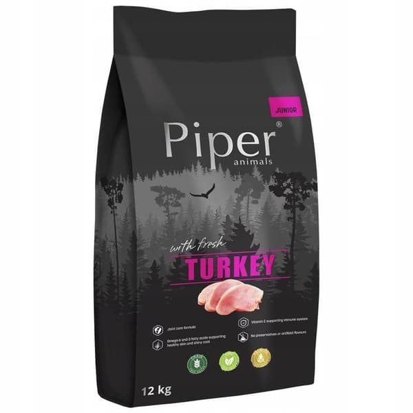 DOLINA NOTECI Piper Junior med kalkun Tørfoder til hunde 12 kg