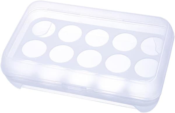 TG80433 ÄGGORGANIZER-LÅDA ÄGGSTÄNGBAR KYLSKÅP FÖR 15 ÄGG